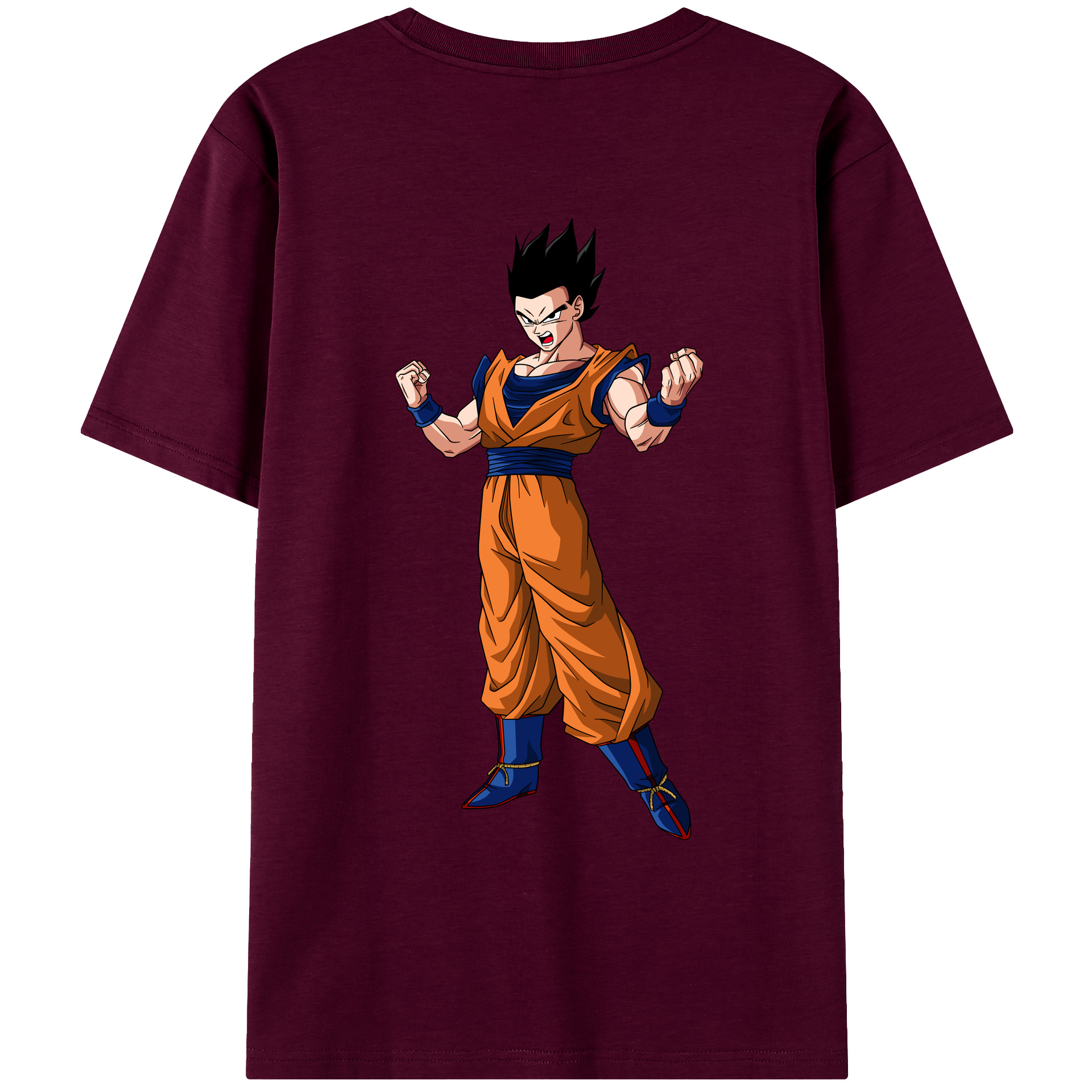 （画像用） ドラゴンボール 孫 悟飯（そんごはん）DRAGON BALL Son Gohan レディース半袖Tシャツ(バックプリント)